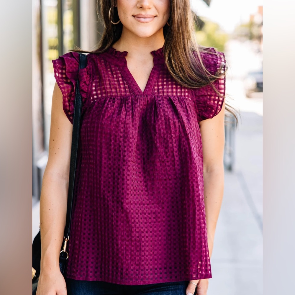 💕❤️Burgundy Red Blouse❤️💕